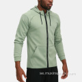 Full Zip Long Sleeve Men Hoodies Casual Hoodies